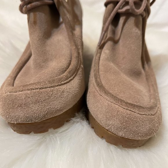 Michael Kors Tan Suede Rory Wedge Bootie, Size 7 - Picture 11 of 14